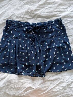 American Eagle Navy Flowy Mini Skirt
